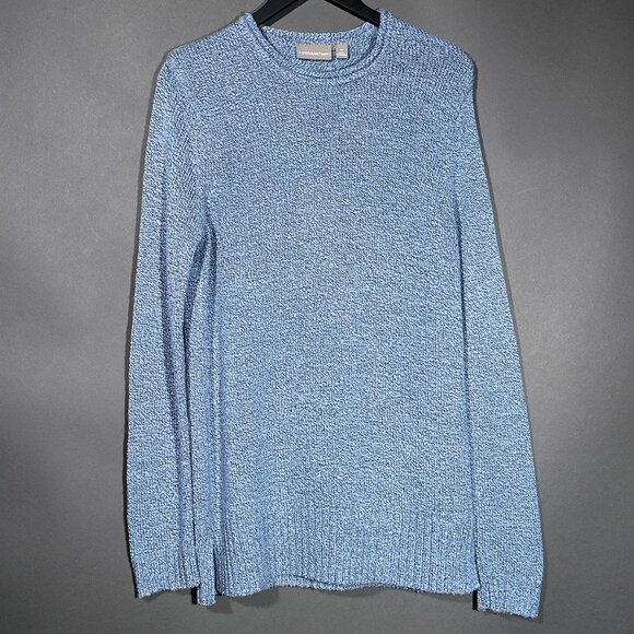 Croft & Barrow Woman's Blue Crew Neck Sweater Size M‎ - Picture 2 of 13